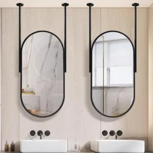GC-03 Oval Hanging Aluminium Frame Mirror