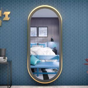 GC-04 Oval LED Aluminium Frame Mirror