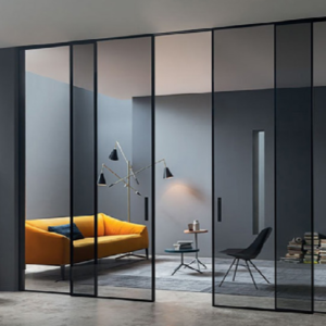 Telescopic Sliding Door With Toughened Glass